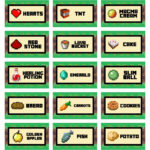Free Printable Minecraft Food Tent Labels For Free Printable Printable Minecraft Food Labels
