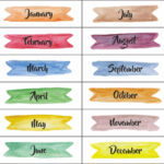 Free Printable Month Labels   Printable Party Favors For Month Labels Printable Free