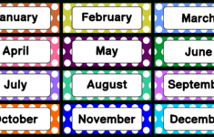 Free Printable Month Labels - Printable Party Favors inside Month Labels Printable Free