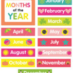 Free Printable Months Of The Year Labels   Printable Party Favors Throughout Month Labels Printable Free