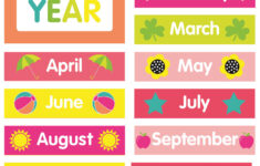 Free Printable Months Of The Year Labels - Printable Party Favors throughout Month Labels Printable Free