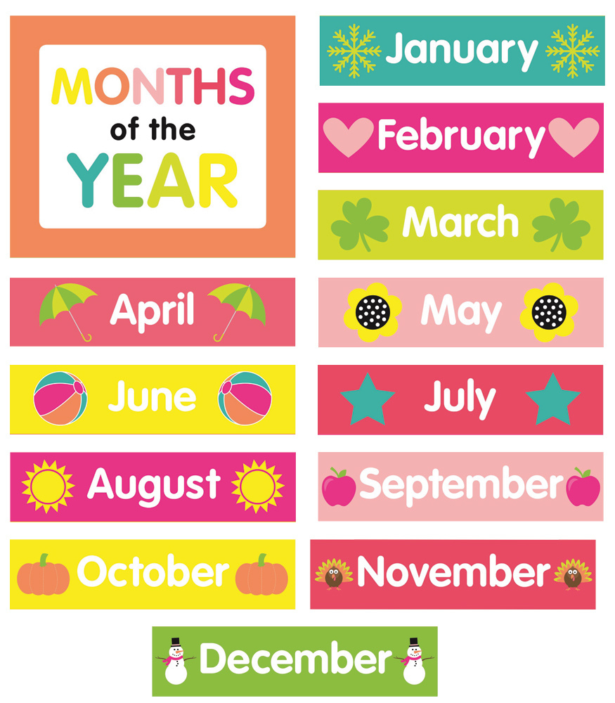 Free Printable Months Of The Year Labels - Printable Party Favors throughout Month Labels Printable Free