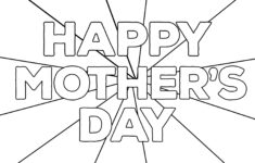 Free Printable Mother'S Day Coloring Pages - Paper Trail Design for Free Printable Happy Mothers Day Coloring Pages