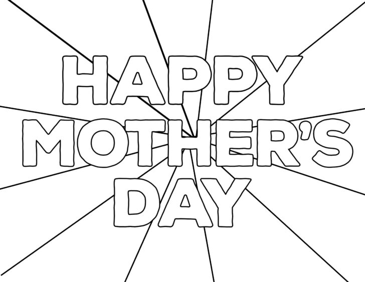 Free Printable Happy Mothers Day Coloring Pages