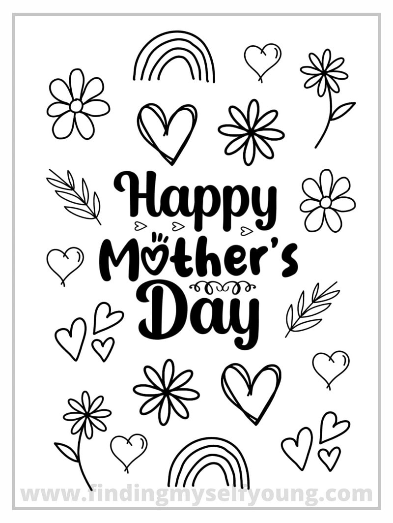 Free Printable Mother&amp;#039;S Day Colouring Card | Finding Myself Young with regard to Free Printable Happy Mothers Day Coloring Pages