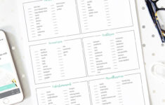 Free Printable Packing List For Organized Travel And Vacation in Free Printable Travel Packing Checklist