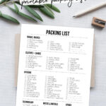 Free Printable Packing List For Travel   Live Laugh Rowe Within Free Printable Packing List For Vacation