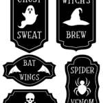 Free Printable Potion Bottle Labels For Halloween   Prudent Penny Inside Potion Bottle Labels Free Printable