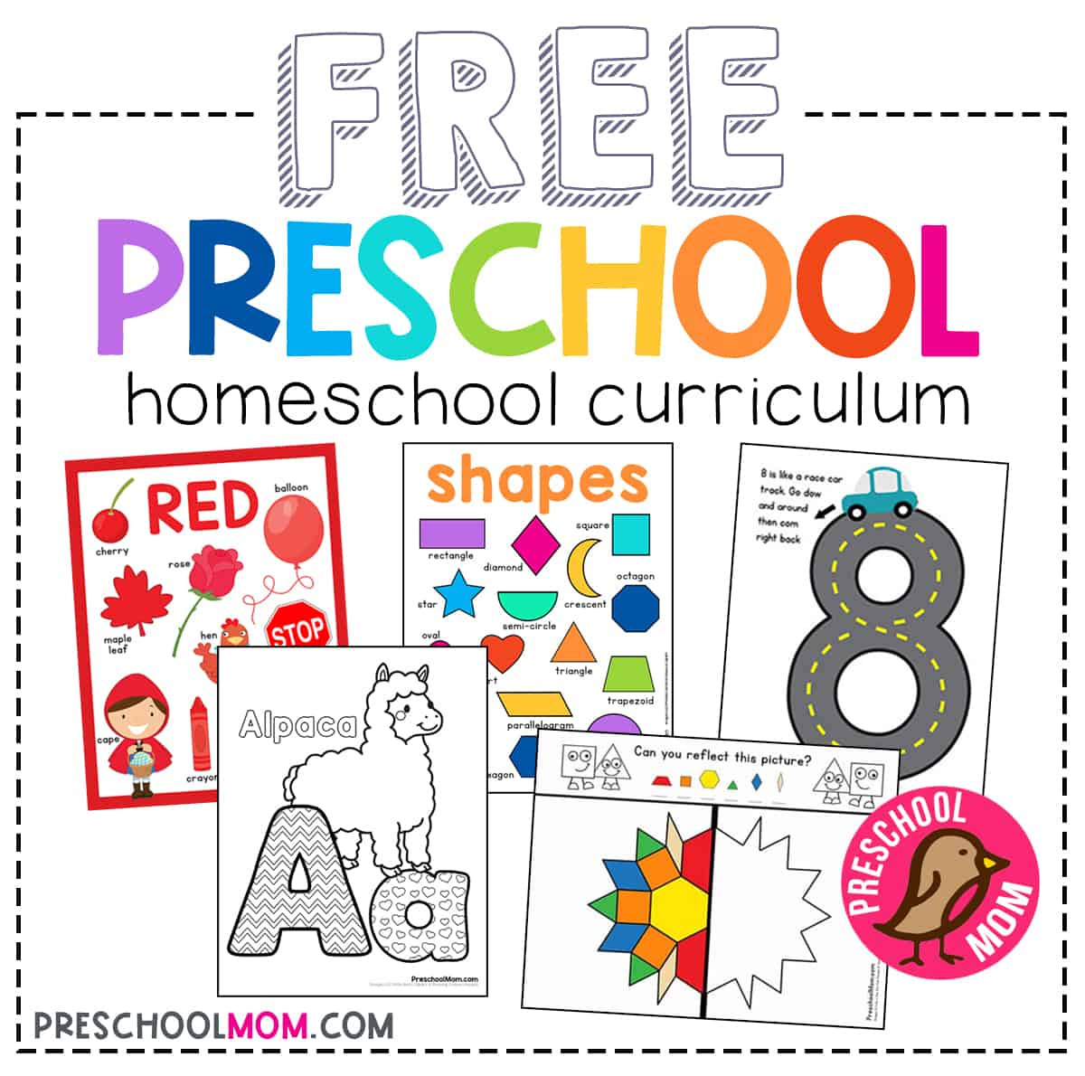Free Printable Preschool Worksheets - Preschool Mom regarding Free Printable Worksheets For Homeschooling