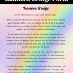 Free Printable Rainbow Bridge Poem For Free Printable Rainbow Bridge Poem Printable