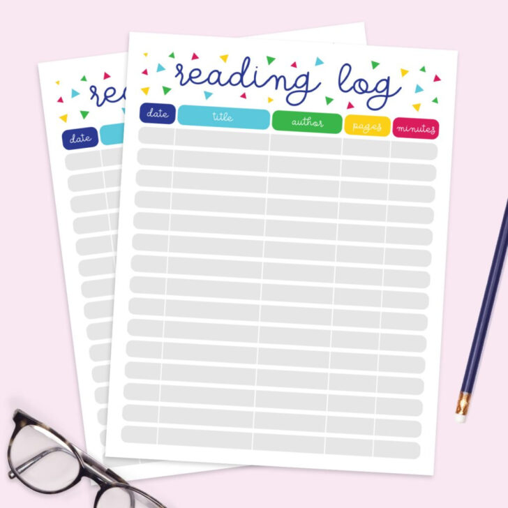Free Printable Reading Log For Adults