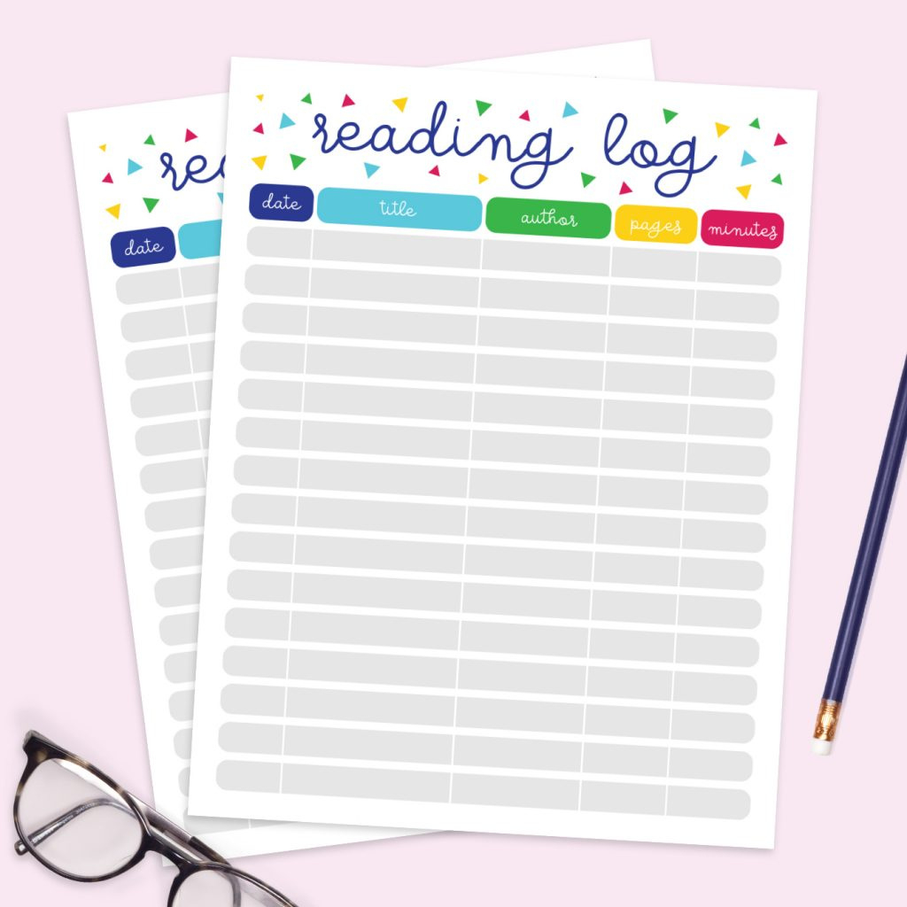 Free Printable Reading Log - Pineapple Paper Co. throughout Free Printable Reading Log For Adults