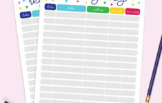 Free Printable Reading Log - Pineapple Paper Co. throughout Free Printable Reading Log For Kids