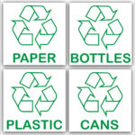 Free Printable Recycling Signs For Bins   Printable Party Favors Throughout Label For Trash Bins Printable