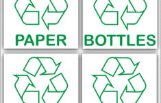 Free Printable Recycling Signs For Bins - Printable Party Favors throughout Label For Trash Bins Printable