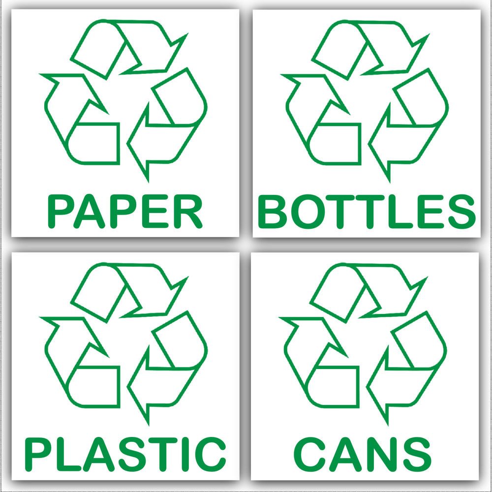 Free Printable Recycling Signs For Bins - Printable Party Favors throughout Label For Trash Bins Printable