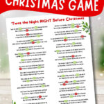 Free Printable Right Left Christmas Game Story   Aubree Originals For Free Printable Left Right Christmas Games