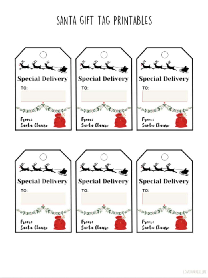 Printable From Santa Labels