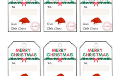 Free Printable Santa Gift Tags (Download Instantly To Print throughout Santa Gift Labels Printable
