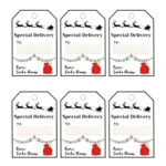 Free Printable Santa Gift Tags (Download Instantly To Print With Regard To Gift Tag Labels Printable