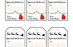 Free Printable Santa Gift Tags (Download Instantly To Print with regard to Gift Tag Labels Printable