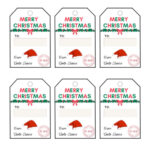Free Printable Santa Gift Tags (Download Instantly To Print Within Free Printable Gift Labels From Santa