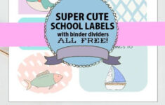 Free Printable School Labels: 50 Super Cute Designs! intended for Printable Label Stickers For Kids