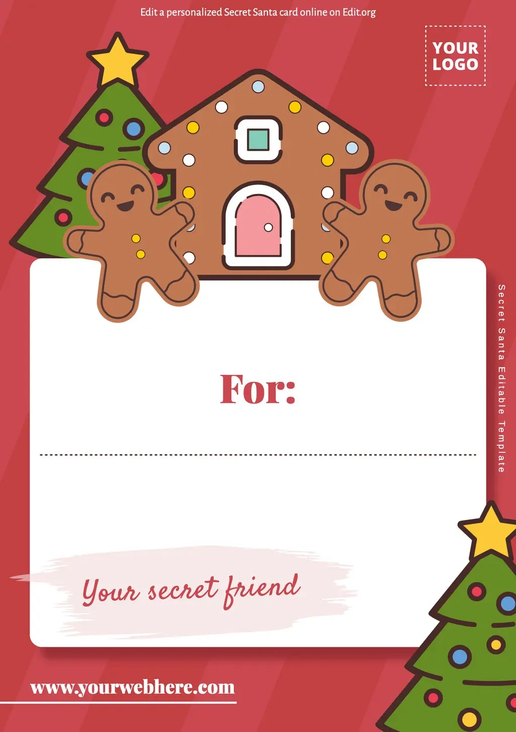 Free Printable Secret Santa Templates for Free Printable Secret Santa Labels
