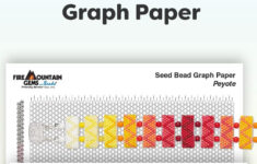 Free Printable Seed Bead Graph Paper with regard to Free Printable Printable Beading Graph Paper