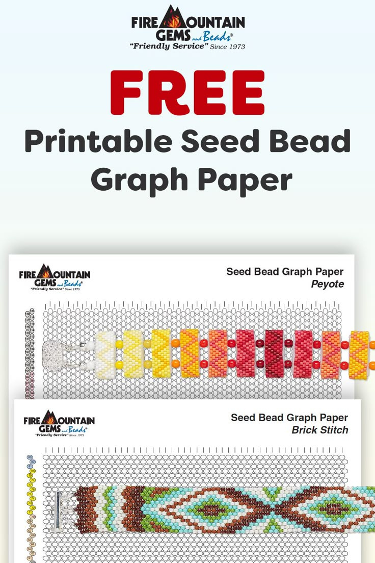 Free Printable Seed Bead Graph Paper with regard to Free Printable Printable Beading Graph Paper