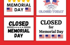 Free Printable Sign Closed Memorial Day - Making Frugal Fun inside Free Printable Memorial Day Closed Signs
