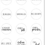 Free Printable Spice Jar Labels | Organized Spice Rack Regarding Printable Spice Labels Free Download