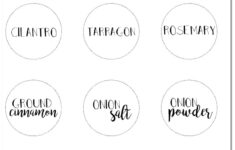 Free Printable Spice Jar Labels | Organized Spice Rack regarding Printable Spice Labels Free Download