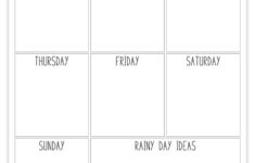 Free Printable Summer Planner And Summer Schedule Template throughout Free Printable Summer Daily Schedule Template