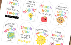 Free Printable Teacher Appreciation Gift Tags - Aubree Originals with regard to Free Printable Labels For Teacher Appreciation