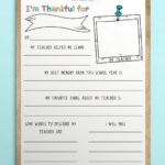 Free Printable Teacher Appreciation Questionnaire Gift In Free Printable Teacher Appreciation Questionnaire