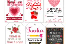 Free Printable Teacher Valentine Tags - Prudent Penny Pincher for Free Printable Valentine'S Day Cards For Teachers