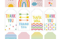 Free Printable Thank You Tags - 300 Tags | Printabulls within Thank You Labels Printable