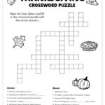 Free Printable Thanksgiving Crossword Puzzle Intended For Free Printable Thanksgiving Crossword Puzzles