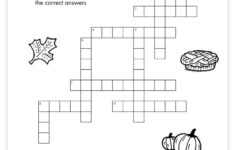 Free Printable Thanksgiving Crossword Puzzle intended for Free Printable Thanksgiving Crossword Puzzles