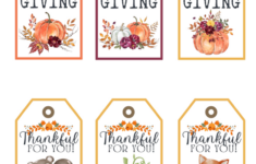 Free Printable Thanksgiving Gift Tags | Baking You Happier pertaining to Thanksgiving Labels Free Printable