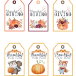 Free Printable Thanksgiving Gift Tags | Baking You Happier Regarding Free Printable Thanksgiving Labels