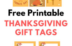 Free Printable Thanksgiving Gift Tags - with Thanksgiving Labels Free Printable