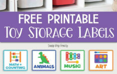 Free Printable Toy Storage Labels &amp; Toy Organizing Tips | Sunny with Toy Labels - Printable Free