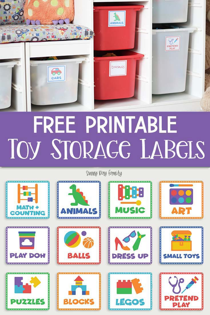 Free Printable Toy Storage Labels &amp;amp; Toy Organizing Tips | Sunny within Toy Storage Labels Printable Free