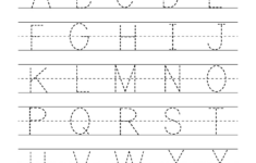 Free Printable Uppercase Alphabet Letters Tracing Worksheet intended for Free Printable Tracing Worksheets For Preschool