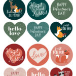 Free Printable Valentine Labels   Lia Griffith Regarding Valentine Day Labels Printable