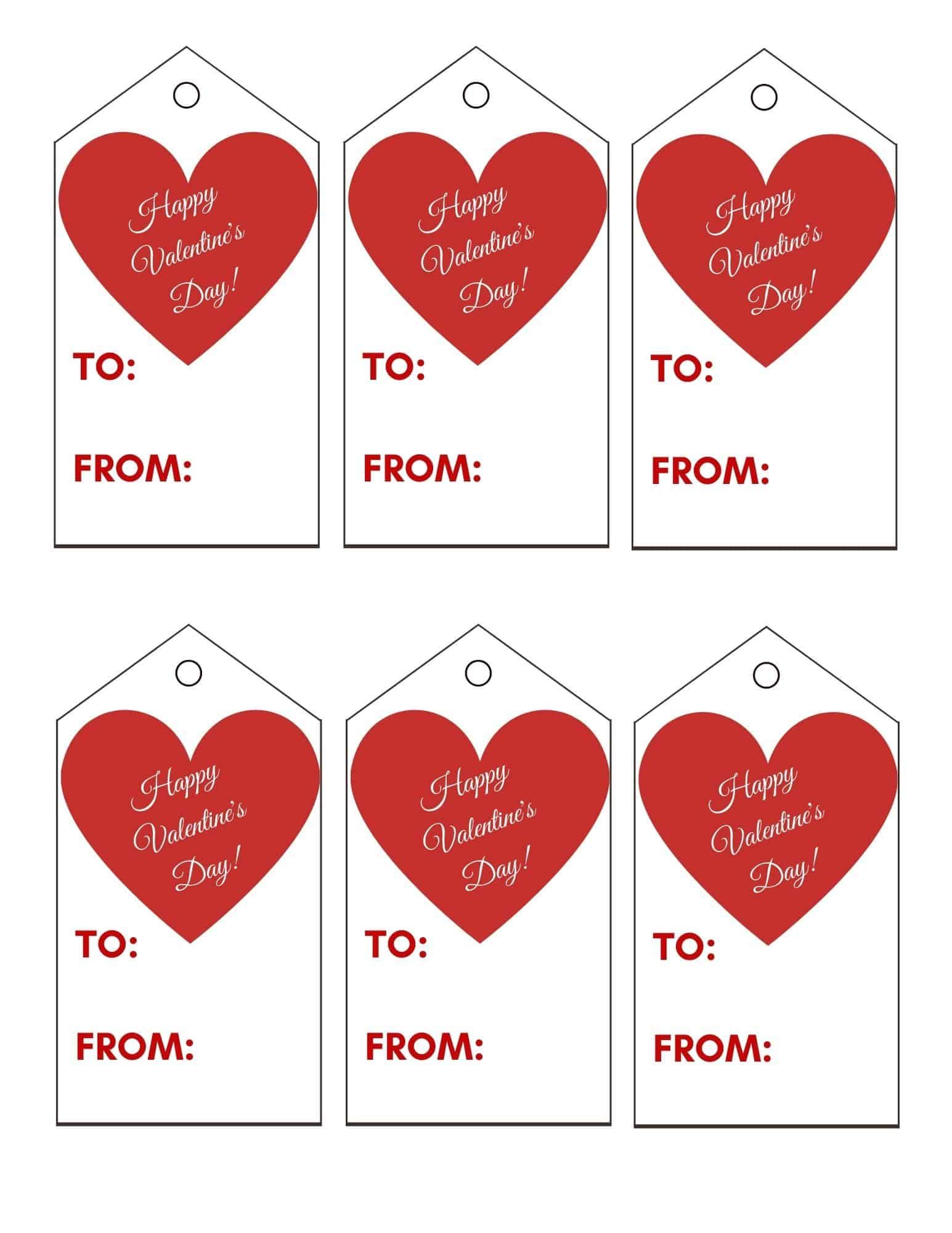 Free Printable Valentine Tags - Add A Little Adventure within Valentine Day Labels Printable Free