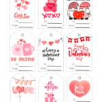 Free Printable Valentine Tags   Prudent Penny Pincher Pertaining To Valentine Labels Free Printable