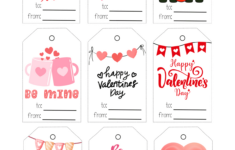 Free Printable Valentine Tags - Prudent Penny Pincher pertaining to Valentine Labels Free Printable